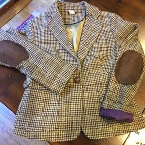 J. Crew vintage wool houndstooth jacket. Size 4.